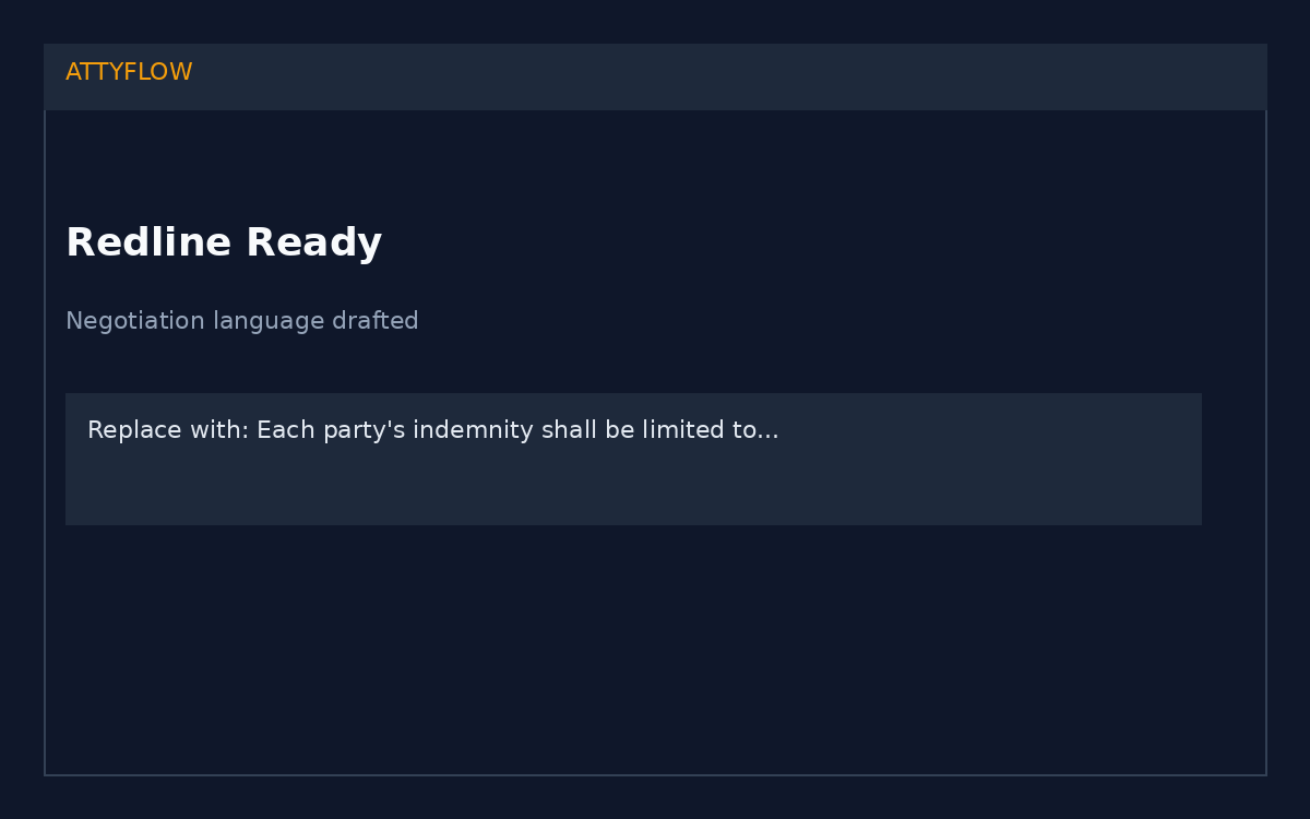 Attyflow redline suggestion